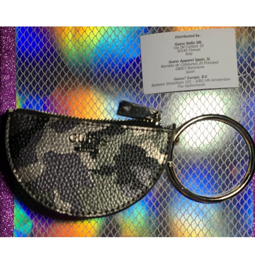 GUESS camouflage wristlet Rare